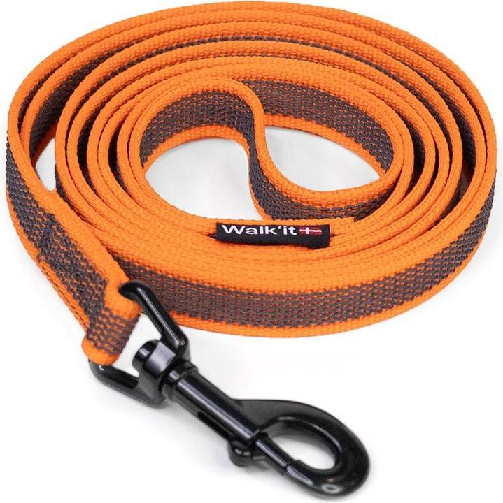 WalkFit - Anti-slip Tracking Leash with Handle - Orange - 20mmx5m (Cane, Generale)