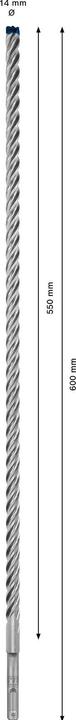 Actual product image Bosch Professional Zubehör Expert SDS plus-7X hammer drill, 14 x 550 x 600 mm (14 mm)