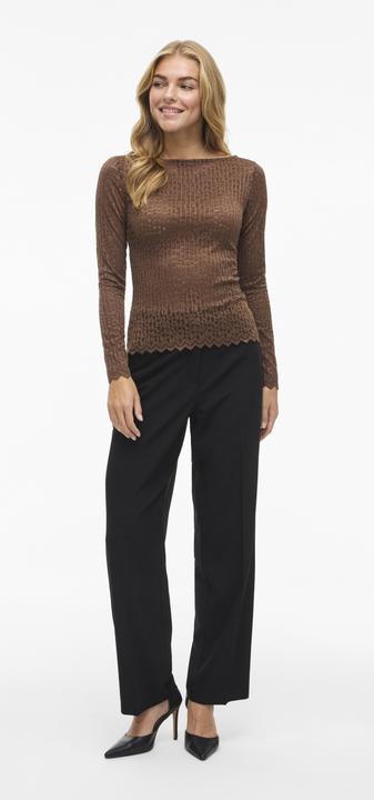 Immagine prodotto Vila VIROMINA U-Boot-Ausschnitt Oberteil mit langen Ärmeln (S)