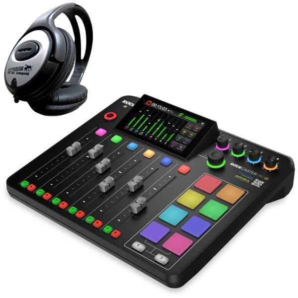 Produktbild RØDE Rodecaster Pro II Podcast Station mit Kopfhörer (Studio- und Livemixer)