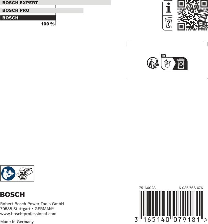 Produktbild Bosch Professional Zubehör Schleifteller mittel, 115 mm, für PEX 115