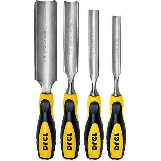 Drel, Meissel, Condor, geschnitztes Holz, halbkreisförmiger Satz. 4 Stück. 14 (14 mm)