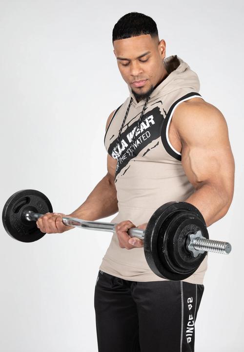 Immagine prodotto Gorilla Wear Canotta Loretto con cappuccio - Beige (S)