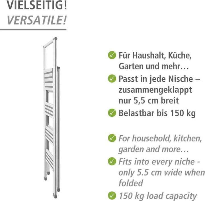 Produktbild Wenko Haushaltsleiter (Trittleiter, 44 cm)