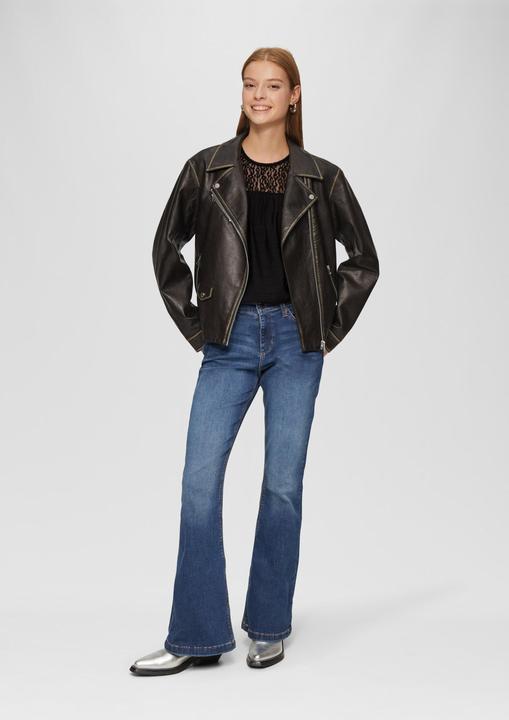 Actual product image S.Oliver Bluse Bluse mit Leo-Spitze (32)