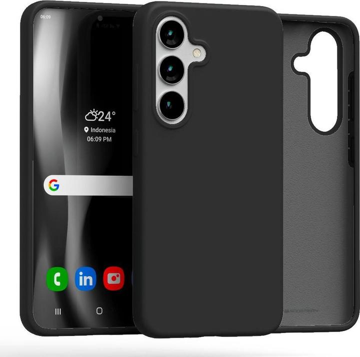 Produktbild Silicone Sam S25 S931 czarny/black (Samsung Galaxy S25)