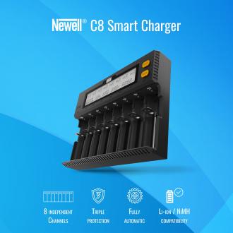 Actual product image Newell Charger (NL1503) (10340, 10350, 10440, 10500, 12340, 12500, 12650, 13450, 13500, 13650, 14350, 14430, 14500, 14650, 16340, 16500, 16650, 17350, 17500, 17650, 17670, 18350, 18490, 18500, 18650, 18700, 20700, 21700, 22500, 22650, 25500, 26500, 26650, A, AA, AAA, C)