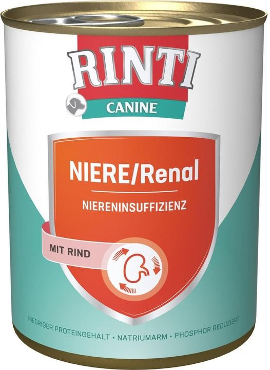 Produktbild Rinti Nassfutter Niere / Renal Rind, 800 g (Adult, 1 Stk., 900 g)