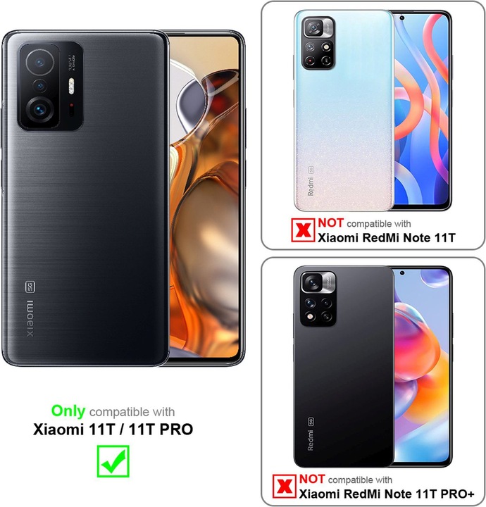 Actual product image Cadorabo Classy Book Case for Xiaomi 11T / 11T PRO (Xiaomi 11T)