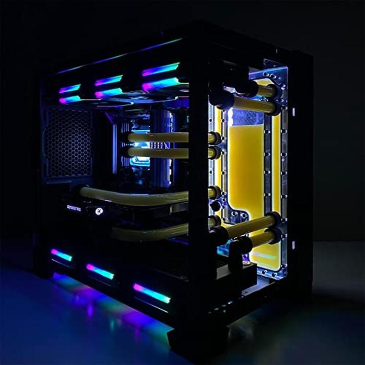Actual product image Stealkey Customs Lian Li O11D Mini MK1 Distroplate DDC - Acrylic