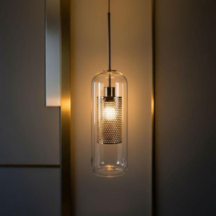 Produktbild Hermex Glas-Deckenleuchte Pendelleuchte Hängelampe Deckenlampe Hängeleuchte (E27)