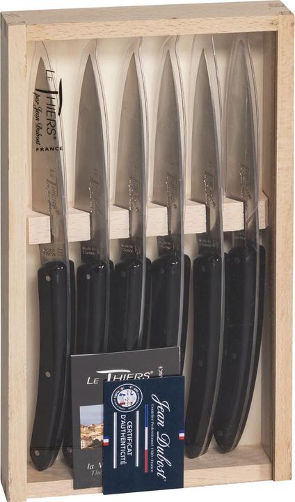 Image du produit Laguiole Jean Dubost Ensemble de couteaux 6 pcs, Acrylic Black (10.50 cm)