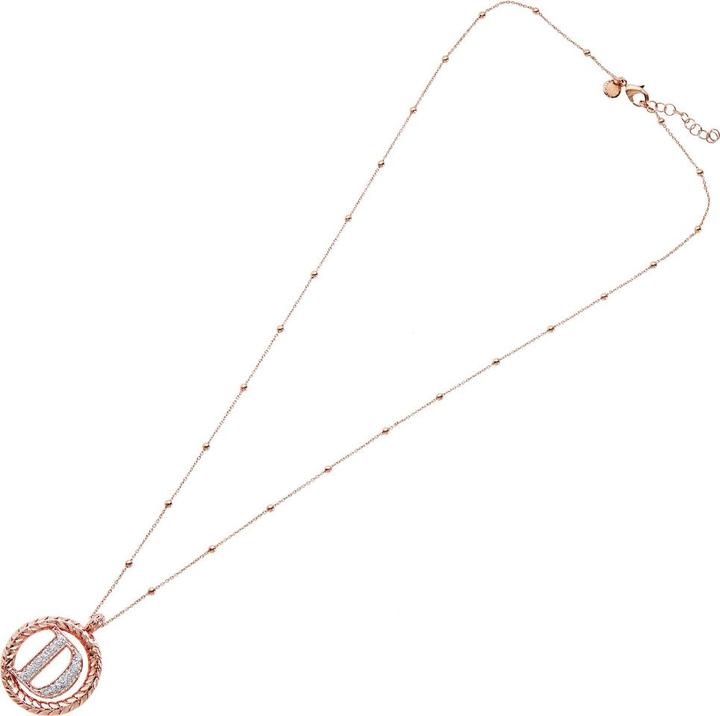 Immagine prodotto Ottaviani Collana in bronzo oro rosa con glitter argento