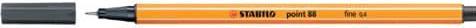 Immagine prodotto STABILO punto 88 Fineliner (Nero grigio, 1 x)
