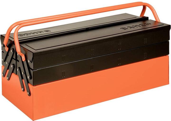 Actual product image Bahco Cantilever tool box, metal, with 5 compartments, 215 mm × 225 mm × 570 mm, 12 kg