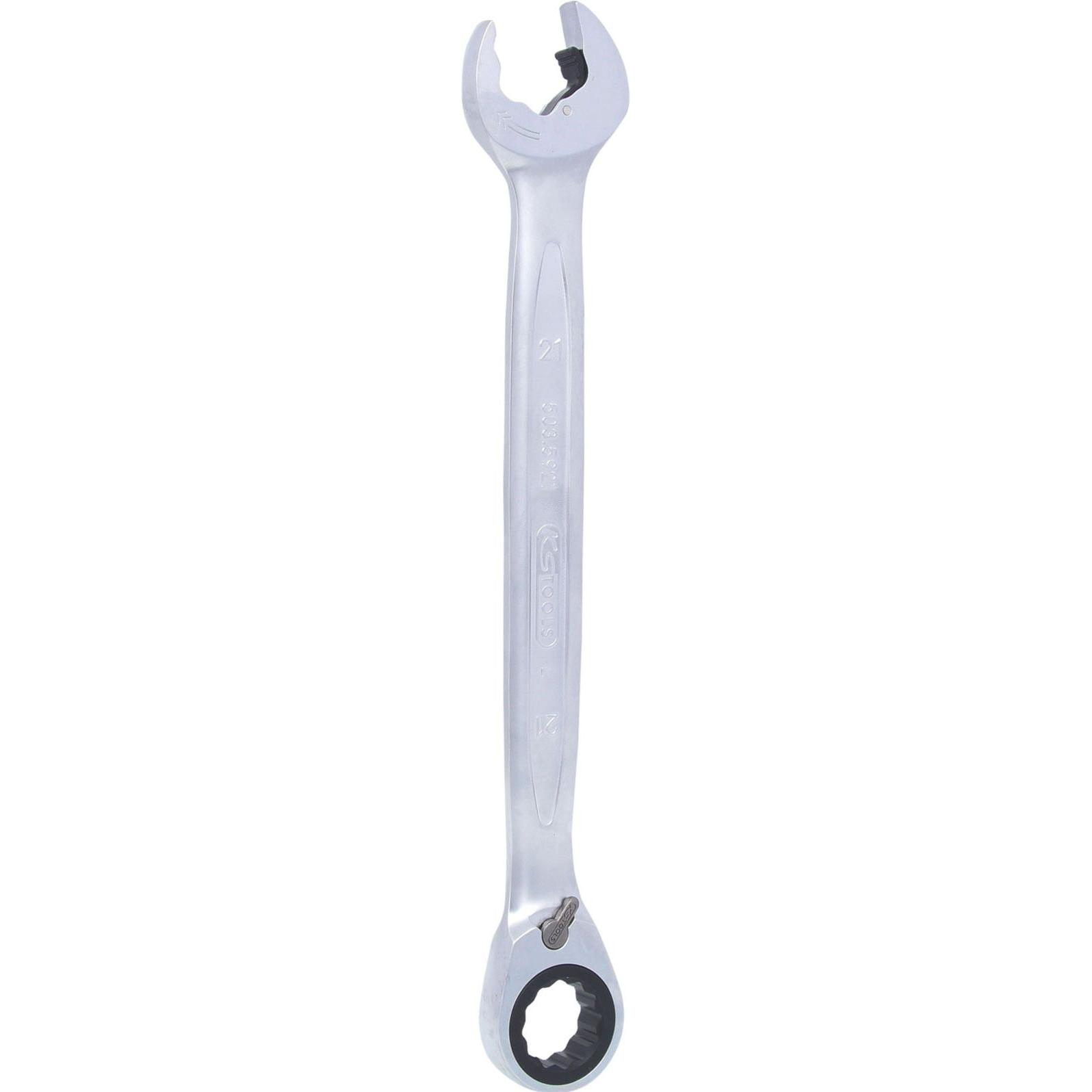 KS Tools, Schraubenschlüssel, DUO GEARplus Ringmaulschlüssel, umschaltbar (21 mm)