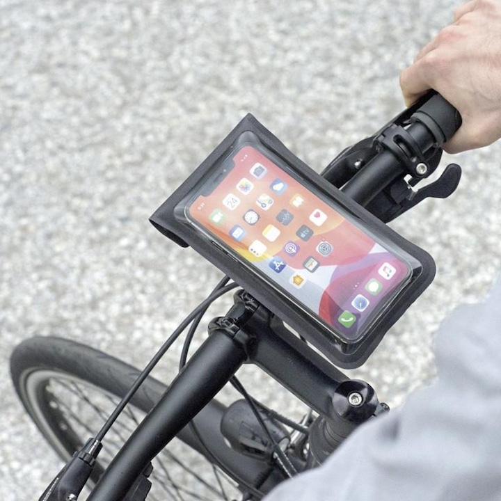Actual product image KlickFix Bike Mobile Phone Holder Smart Phone Bag with Adapter