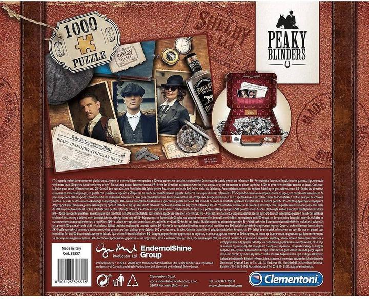 Produktbild Clementoni Puzzle Peaky Blinders g im Koffer (1000 Teile)