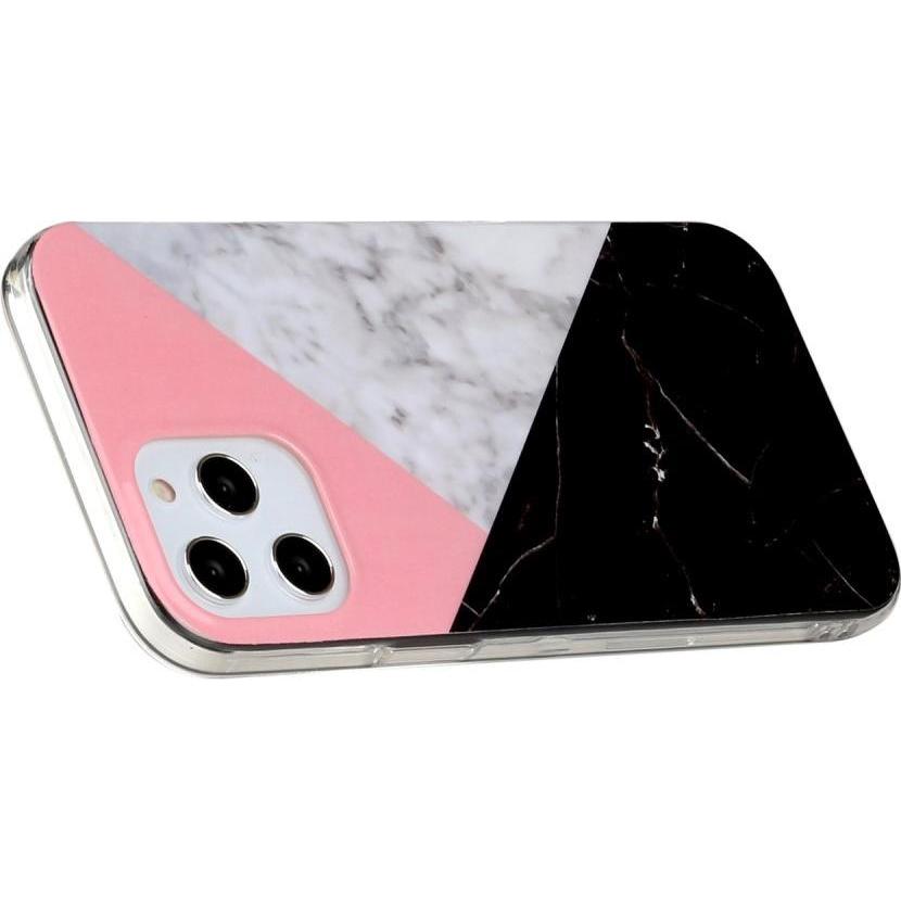 Thumbnail - Cover-Discount iPhone 12 / 12 Pro - Softes Silikon Gummi Case TRI-Marble (Apple iPhone 12 Pro, Apple iPhone 12), Smartph...