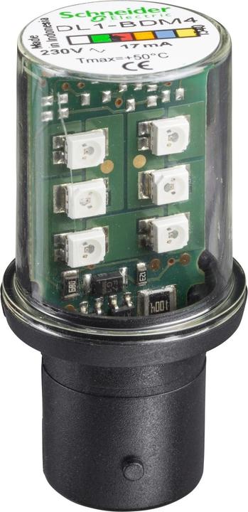 Actual product image Schneider Electric White LED Lamp, Steady, BA15d, 120V
