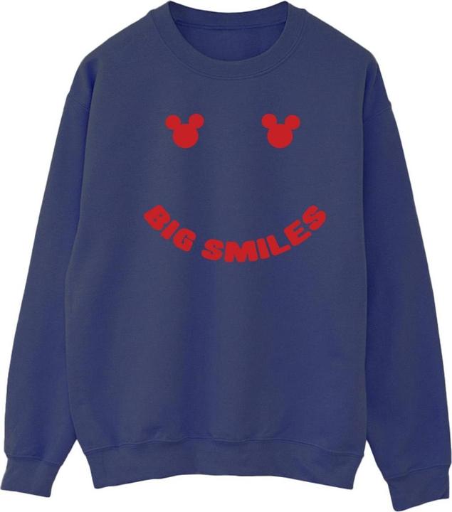 Actual product image Disney Womens/Ladies Mickey Mouse Big Smile Sweatshirt (XL)