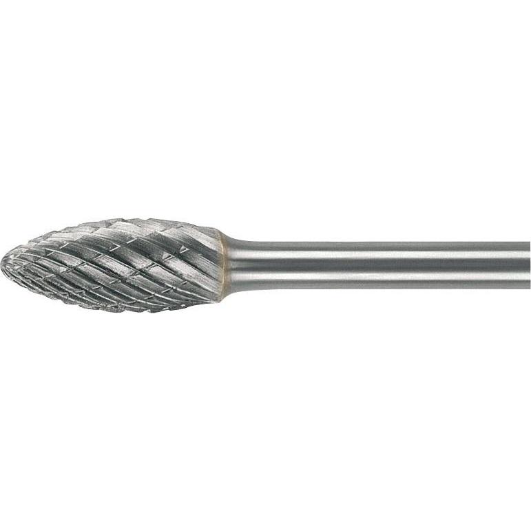 Lukas, Fräser, HM-Frässtift Form H Flamme Kopf ø 8 mm Länge 20 mm Zahnung 7