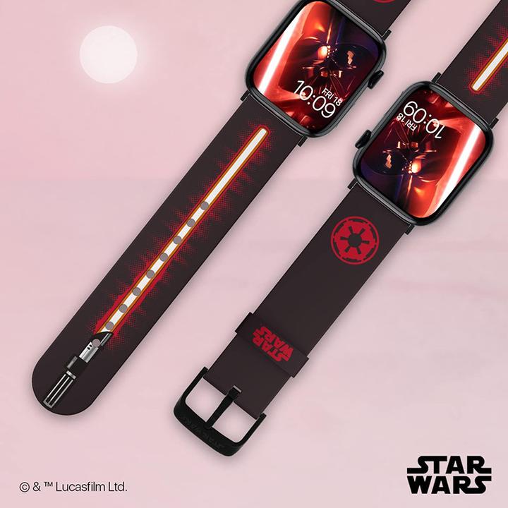Immagine prodotto Moby Fox Bracciale Smartwatch Star Wars Darth Vader Lightsaber 22 mm (22 mm, Acciaio inossidabile, Silicone)