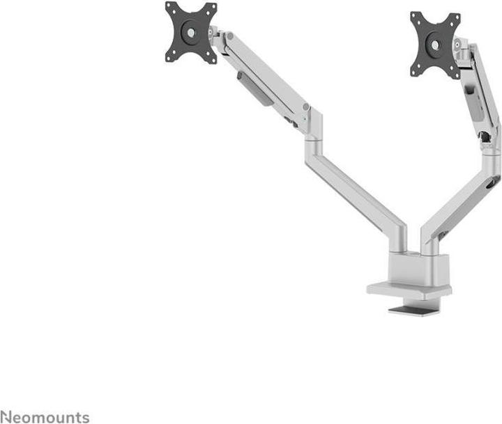 Actual product image Neomounts table mount duo 100x100 9kg/17-32"/silver/fully moveable (Table, 32.01")