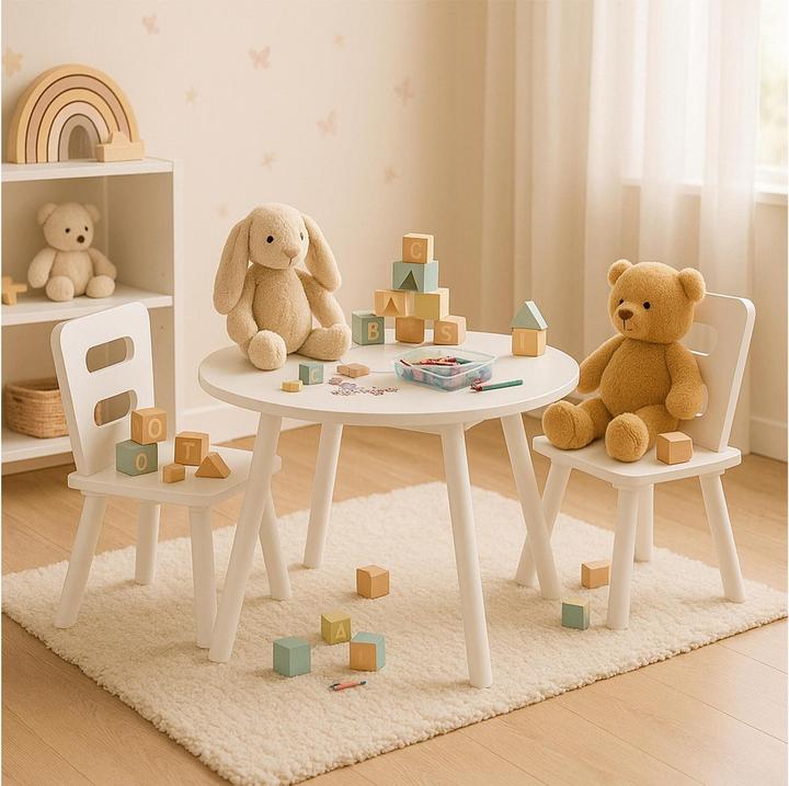 Produktbild Relaxdays 3-tlg. Kindersitzgruppe (Kinderstuhl, Kindertisch)