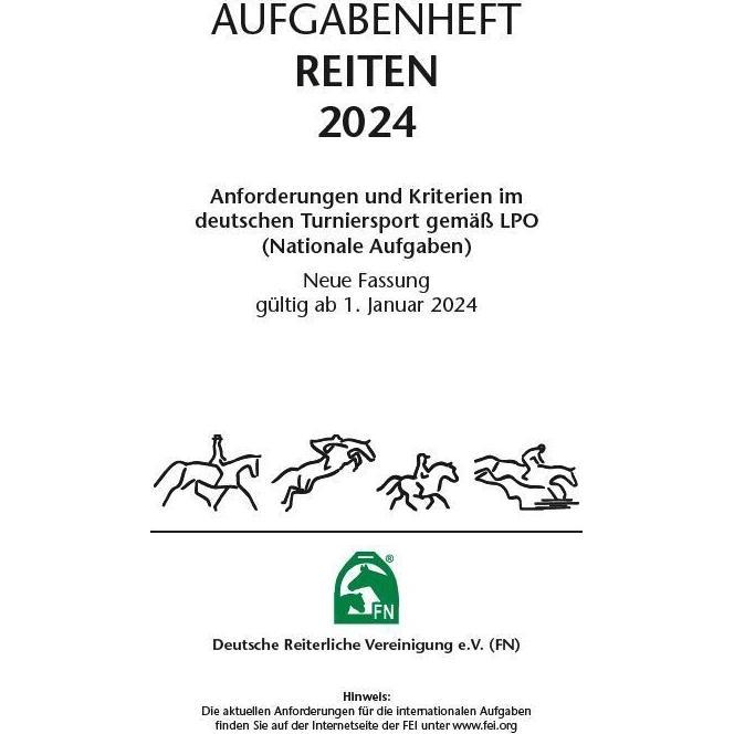 Thumbnail - Aufgabenheft - Reiten 2024, Ratgeber von Deutsche Reiterliche Vereinigung e. V. (FN)