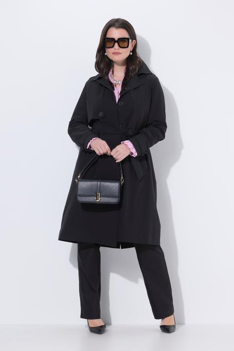 Actual product image Ulla Popken Satin Lined Trenchcoat