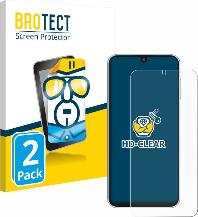Produktbild BROTECT Schutzfolie Displayschutz Displayschutzfolie Folie Klar Transparent (2 Stück, Samsung Galaxy A16 5G)
