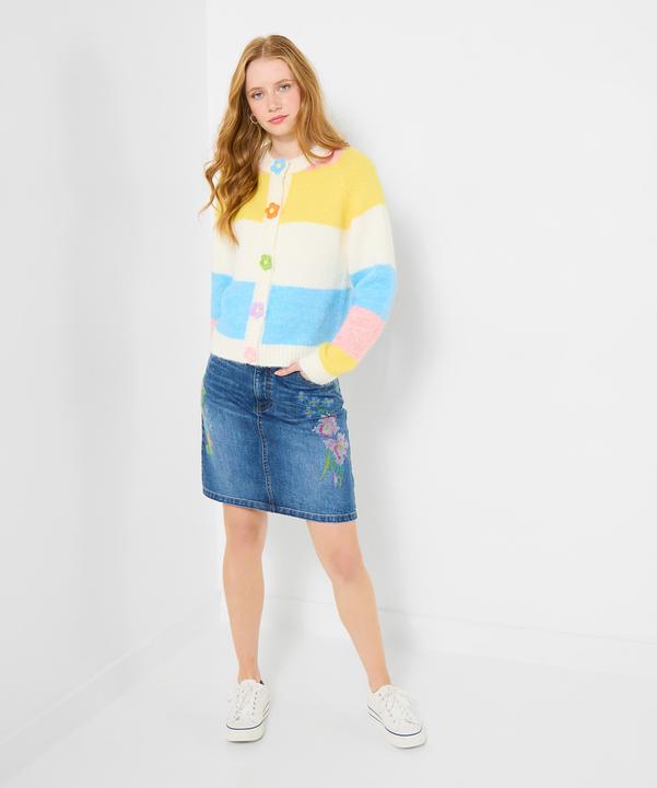 Produktbild Joe Browns Stripe Flower Popper Button Cardigan (44)