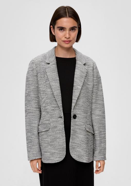 Immagine prodotto S.Oliver Indoor-Blazer Bouclé-Blazer aus Baumwollmix (40)