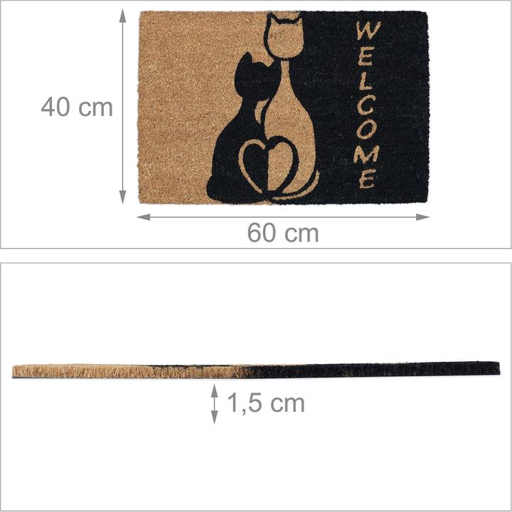 Actual product image Relaxdays Coconut doormat (60 x 40 x 1.5 cm)