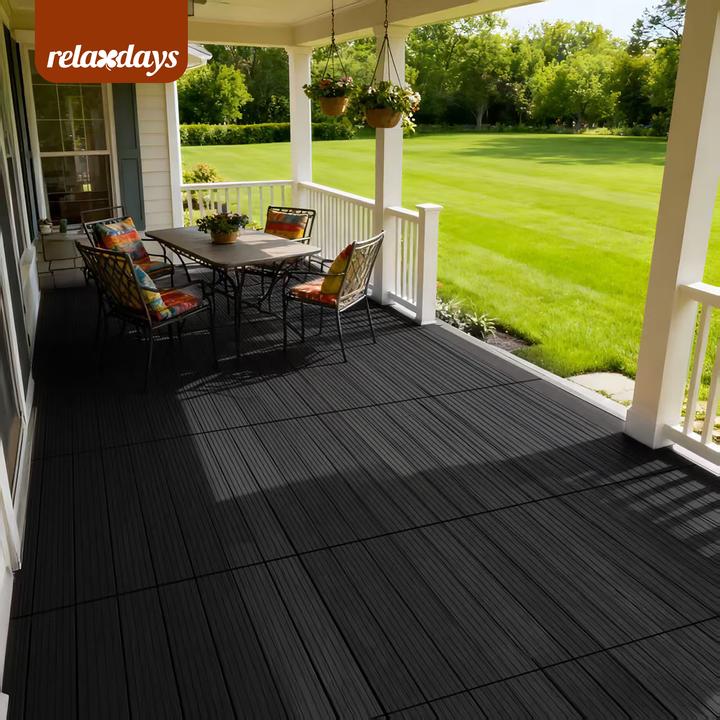 Actual product image Relaxdays WPC tiles (6x, 60 x 30 cm)