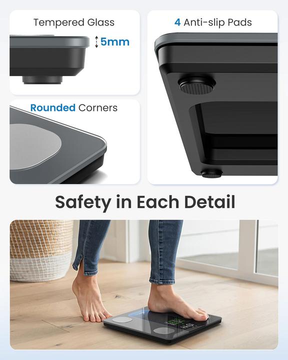 Immagine prodotto Renpho Smarte Körperanalysewaage (225 kg)