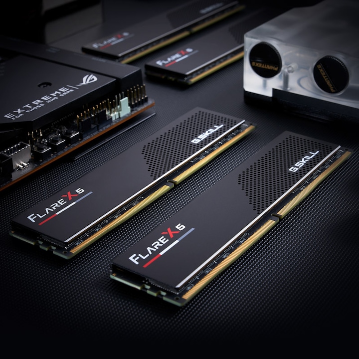 Productafbeelding G.Skill DDR5 PC 6000 CL32 KIT 32-GX2-FX5 MT/s (2 x 16GB, 6000 MHz, DDR5 RAM, DIMM 288 pin)