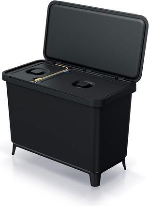 Actual product image Prosperplast SYSTEMA litter bin - black recycling< (33 l)