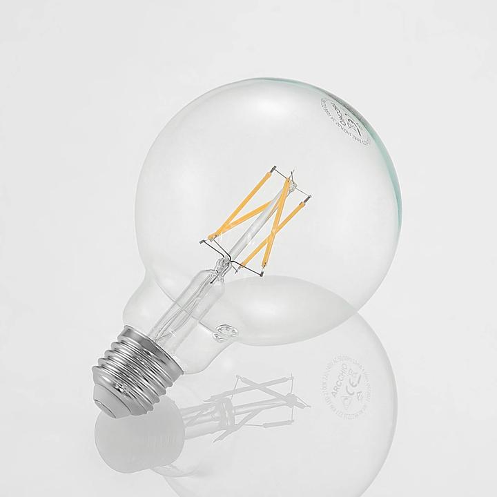 Image du produit Arcchio Ampoule LED E27 4W 2.700K G95 Globe, filament, claire (E27, 4 W, 470 lm, 1 x, E)