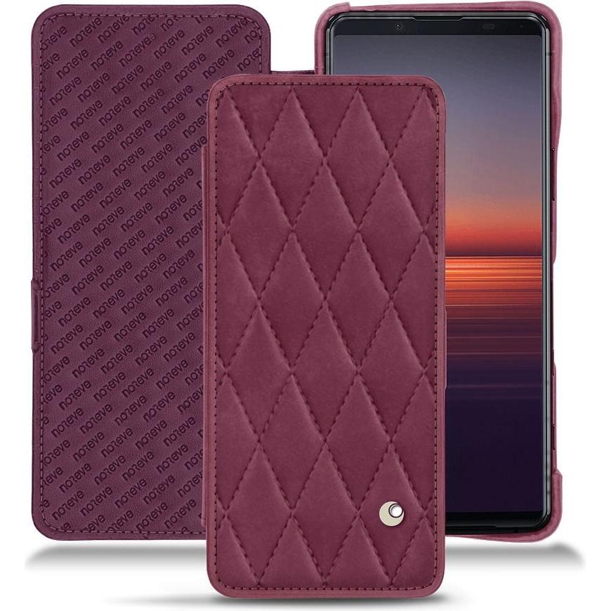 Thumbnail - Noreve Lederschutzhülle horizontal (Sony Xperia 5 II), Smartphone Hülle, Violett