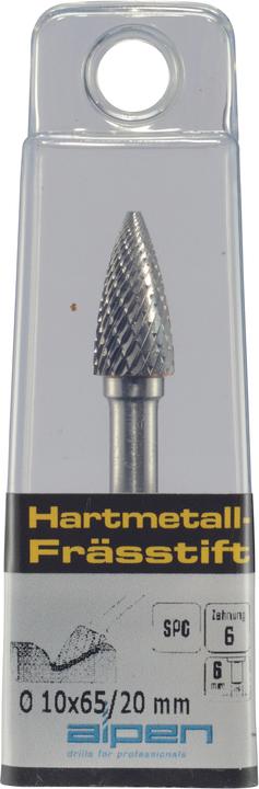 Produktbild Alpen Frässtift 10 mm Form G Spitzbo