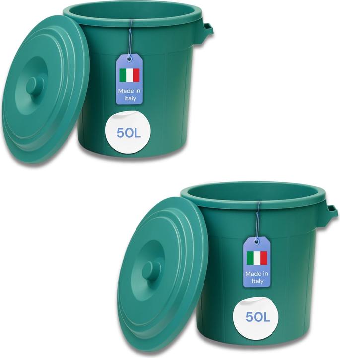 Produktbild YourCasa Mülltonne mit Deckel (100 l)
