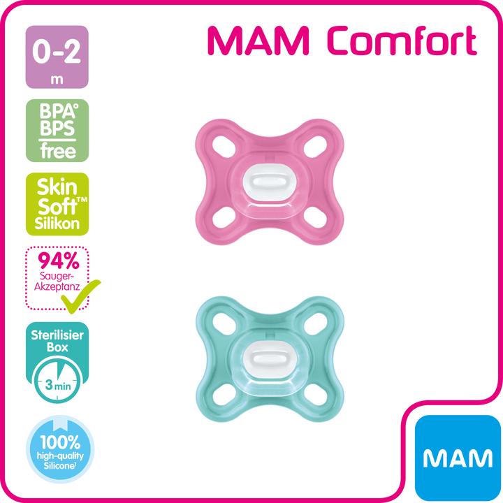 Image du produit MAM Comfort assortiert (2x, 0 - 3 Mois)