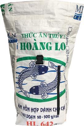 Actual product image Bekos Upcycling - Kurierrucksack aus recycelten Fischfuttersäcke weiss (40 l)