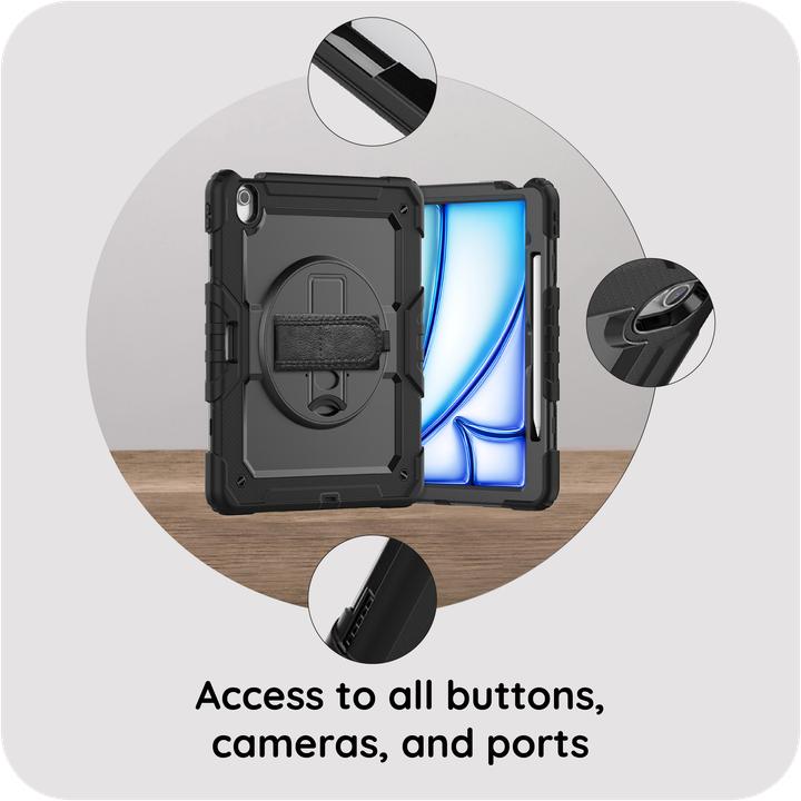 Produktbild Cazy Stossfest Hülle Schutz Fallfest Hülle (Apple iPad Air 13 2024, Apple iPad Air 13 2025, Apple iPad Air 13 2026)