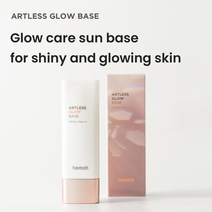 Actual product image Heimish Artless Glow Base (Sun cream face, SPF 50+, 40 ml, 40 g)