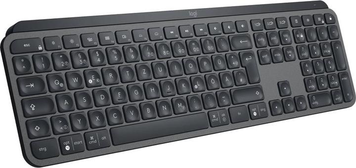 Actual product image Logitech MX KEYS ADVA.WRLS ILLUM.KEYB. Bluetooth, QWERTY IT, Backlight, 131.63x430.2x20.5 mm (IT, Wireless)