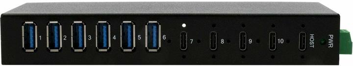 Produktbild Exsys Industrial USB 3.2 Gen 2x1 Hub 10-Port (USB-C, 10 Ports)