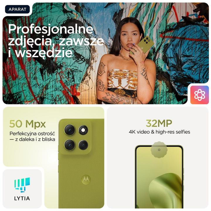 Immagine prodotto Motorola Moto G86 (256 GB, Cipresso d'oro, 6.67", SIM + eSIM, 5G)